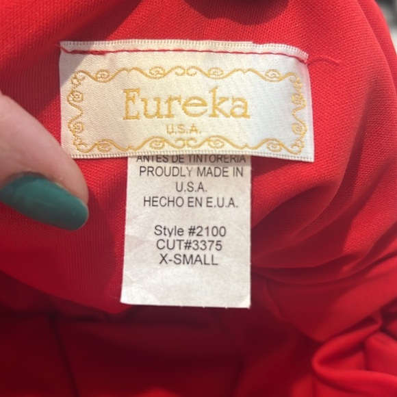 Eureka USA Elegant Red Off-Shoulder Gown size XS. - Picture 12 of 13